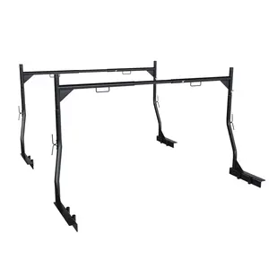 Heavy-Duty Universal Truck Bed Ladder Rack 900LB Capacity No-Drill Adjustable 46-71 inch Steel Cargo Rack for Kayaks Lumber Surfboards Construction Materials
