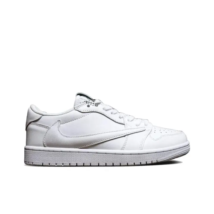 Daily essential clean monochrome white athletic shoes with durable slip resistant white rubber traction outsoles provide stable grip for running errands, shopping and casual outdoor walking trips