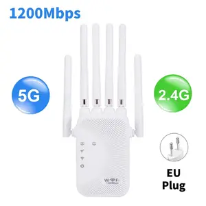 NEW 1200/300Mbps Wifi Repeater Amplifier 2.4G 5G Network Expander Range Extender WiFi Signal Booster Wireless Wi-Fi Router