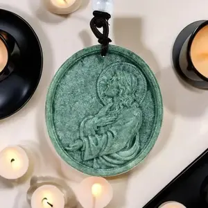 Christ Jesus Jade Necklace Protection Amulet Talisman Jade Necklace
