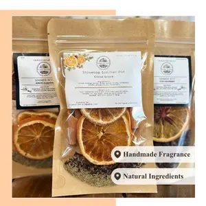 Simmer Pot | Natural Stovetop Potpourri with Dried Fruit, Spices & Herbs | Handmade Cozy Home Fragrance