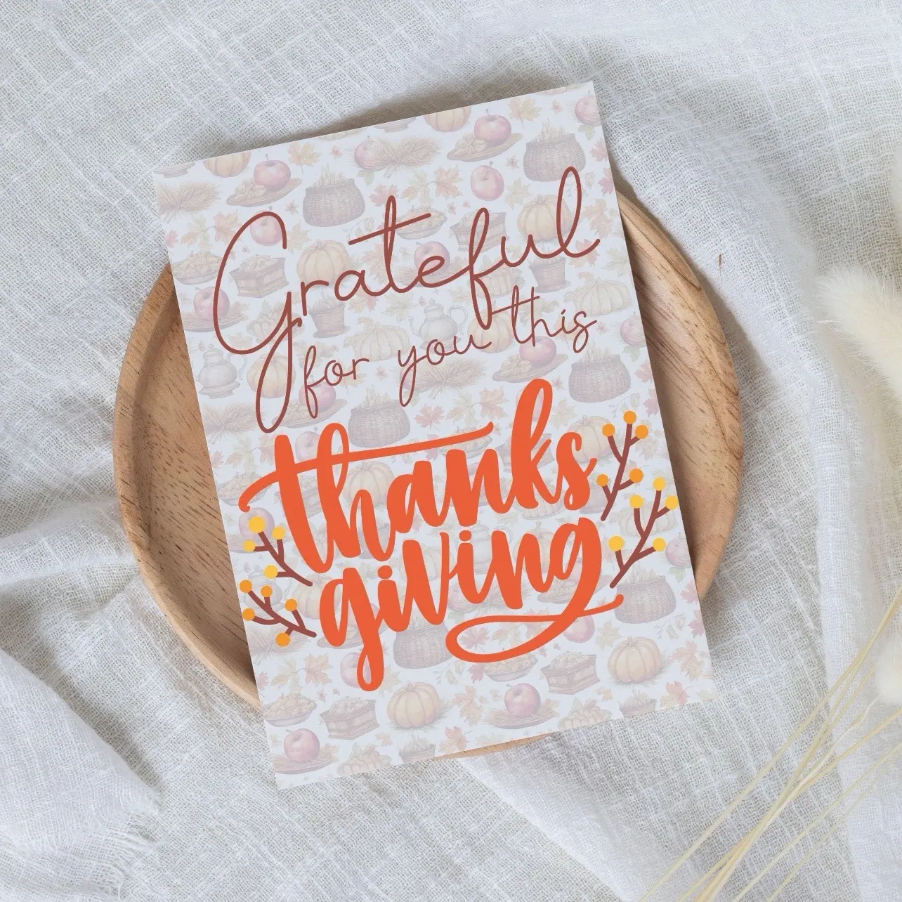 Grateful for You This Thanksgiving Card