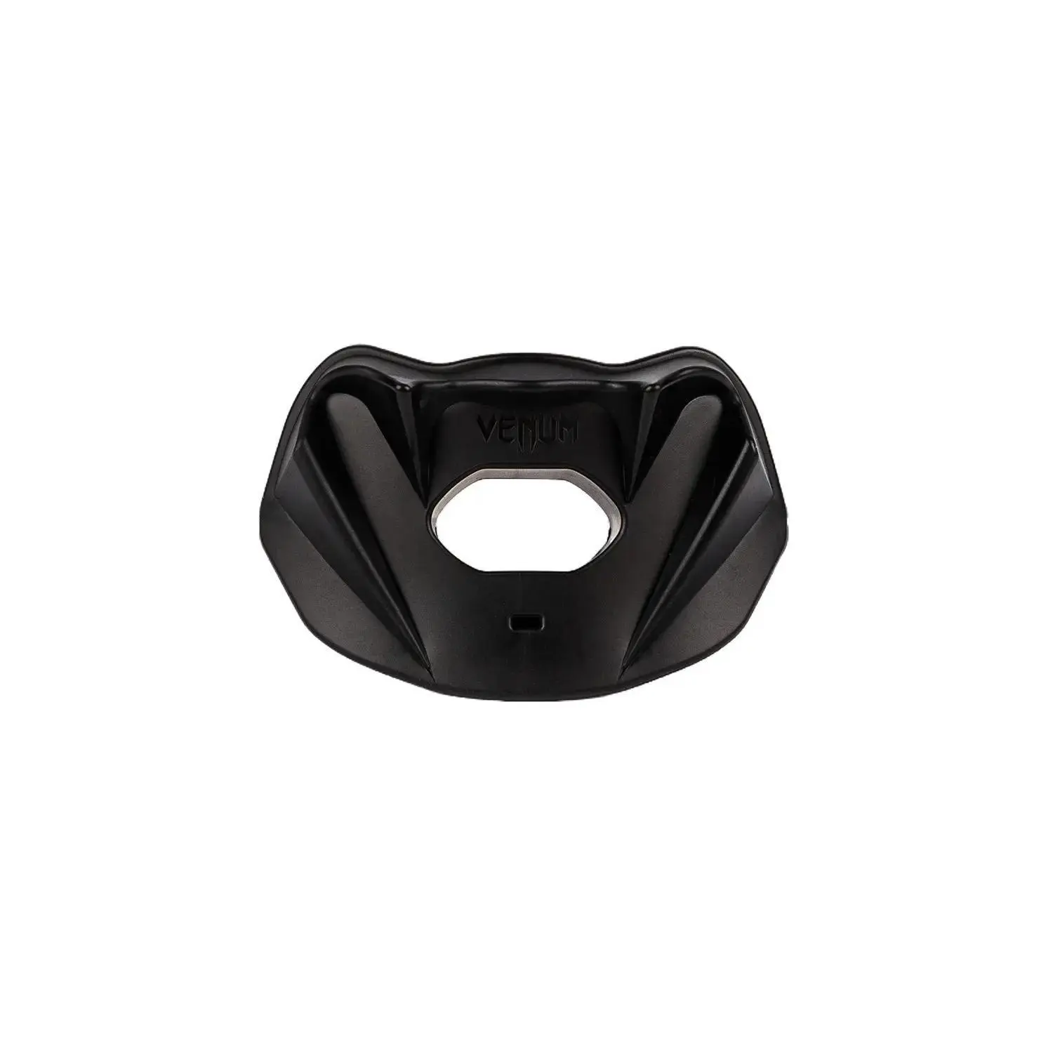 Venum Elite Lipguard OG Edition, No-Boil Football Mouthguard with Convertible Strap for Maximum Airflow, Fangs Design - Black, Lips