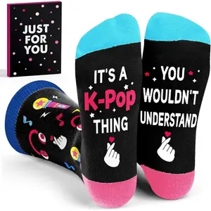 Kpop Merch - Unique Kpop Gifts for Girl, Teen - Cute Korean Socks - Christmas Gifts, Stocking Stuffers for Women