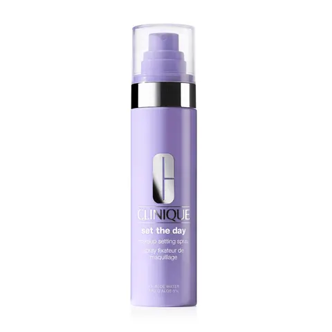[Clinique] Set The Day Makeup Setting Spray With Aloe Water + Antioxidants | Sets Makeup All Day | Soothing + Hydrating Face Mist | Alcohol-Free + Suitable For Sensitive Skin