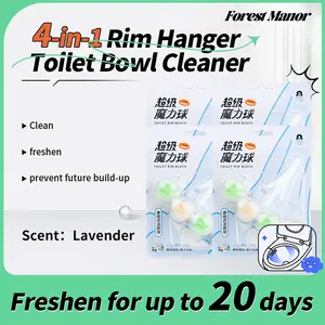 Soft Scrub 4-in-1 Rim Hanger Toilet Bowl Cleaner, Gardenia, 4 Count Household