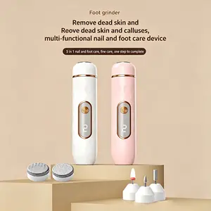 Electric Foot Nail Grinder, 2-In-1 Automatic Remover, Corn And Hard Skin Remover, 5 Interchangeable Grinding Heads, Rechargeable Portable Foot Hand Care Tool, One-Button Control, Ideal Holiday Gift, Available in 2 Colors