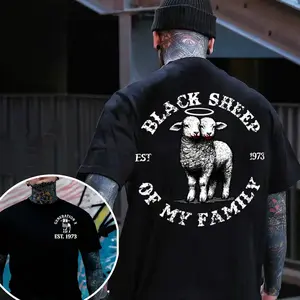 Black Sheep Of My Family Generation X Custom Year Badass Generation T-shirt, Gen X FAFO T Shirt - 100% Cotton Top Unisex Comfort Womenswear Menswear, Custom Classic Collar Love camisetas  comodas