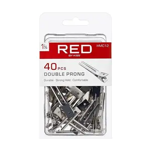 RED Double Prong Clips 1-3/4" 40 pcs