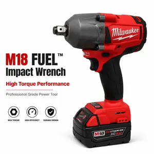 Milwaukee M18 FMTIWF12 Cordless Impact Wrench, Cordless Power Tools with High-Torque Brushless Motor for Heavy-Duty Construction Tasks