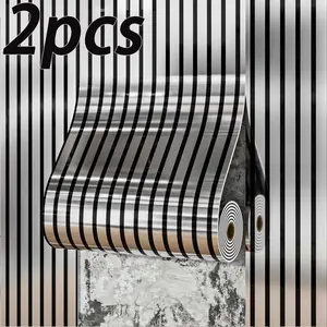 Thick Vintage Retro 3D Glossy Decorative Mirror Self-Stick Wallpaper, Easy Peel & Stick, Removable Waterproof Wall Sticker, Wall Decal, Sticker Decorations for Living Room Kitchen Bedroom