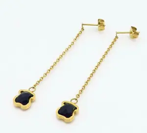 Aretes de oso negro