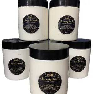 Serenely Sweet Vanilla + Lavender Handmade Body Butter - BnB Skincare by Tara G. (8oz) for Body Care and Comfort Moisturizing Eczema Moisturizer