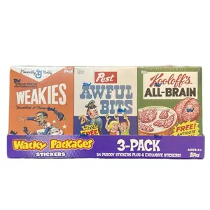 2010 Topps Wacky Packages - 3 pack - 54 Parody Stickers + 6 Exclusive Stickers