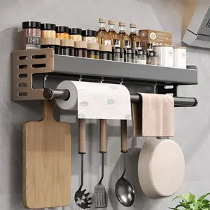Gunmetal Kitchen Storage Rack