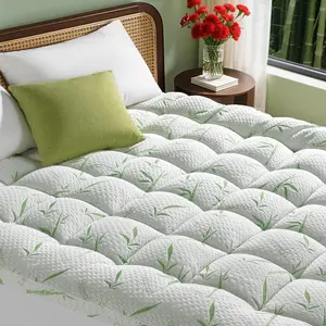 3 Inch Breathable  Mattress Topper - 1500GSM +7D Down Alternative Fill,Viscose Made from Bambu,Cooling Firm Pillow Top Mattress Pad (Cal ,72"x84")