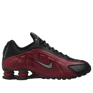 Nike Shox R4 Black Team Red AR3565-009 Women's Fashion Shoes New