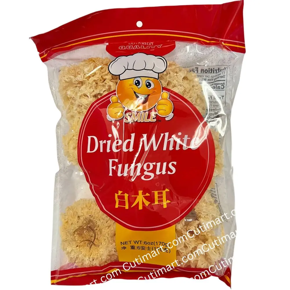 Smile Dried White Fungus (Nấm Tuyết Trắng) - 6oz