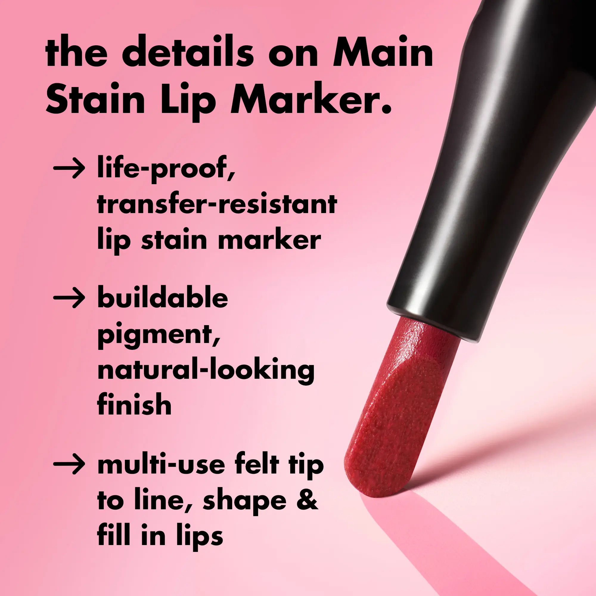 e.l.f  Main Stain Lipliner Marker - Long-Lasting Lip Color Tool for Precise Lip Definition (Beauty & Personal Care Makeup Accessory)