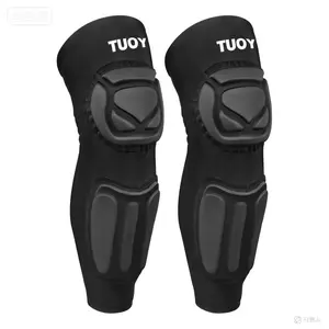 【Live Promotions】TUOY Knee Pad with Shin Guard Pads, Protective Shin/Knee Sleeve Support for Soccer, Football, Basketball, Wrestling, Volleyball (A Pair)