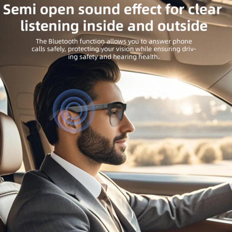 2IN1 Smart Glasses Bluetooth  Earphone  For   Music & Calls Outdoor Sports Headphones