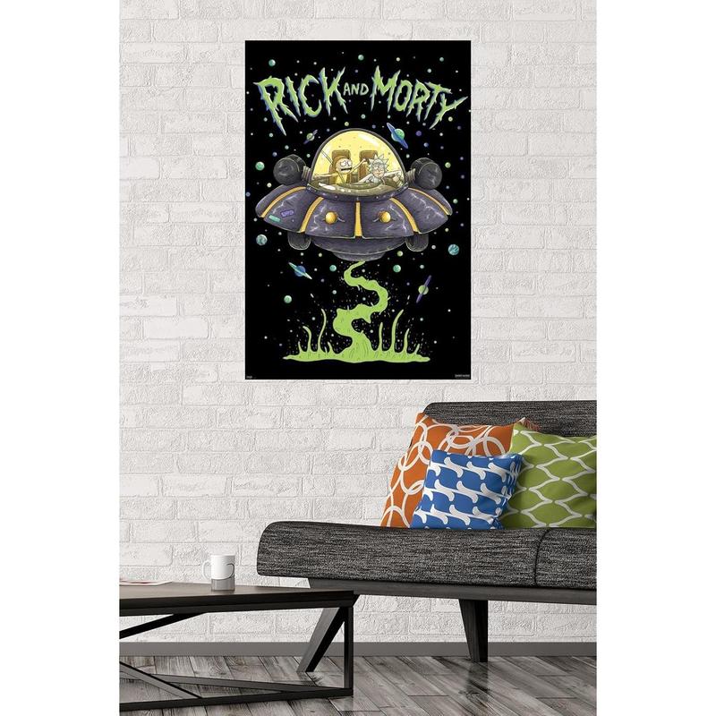 Trends International Rick And Morty - Ship Wall Poster, 22.375" x 34", Unframed Version