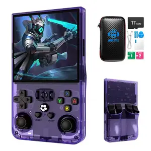 R36max High Definition Retro Handheld Game Console, Home Gaming Machine, 3.5 Inch IPS Screen, 64GB Memory, Supports over 20,000 Games