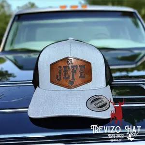"El Jefe" Leather Patch Hat