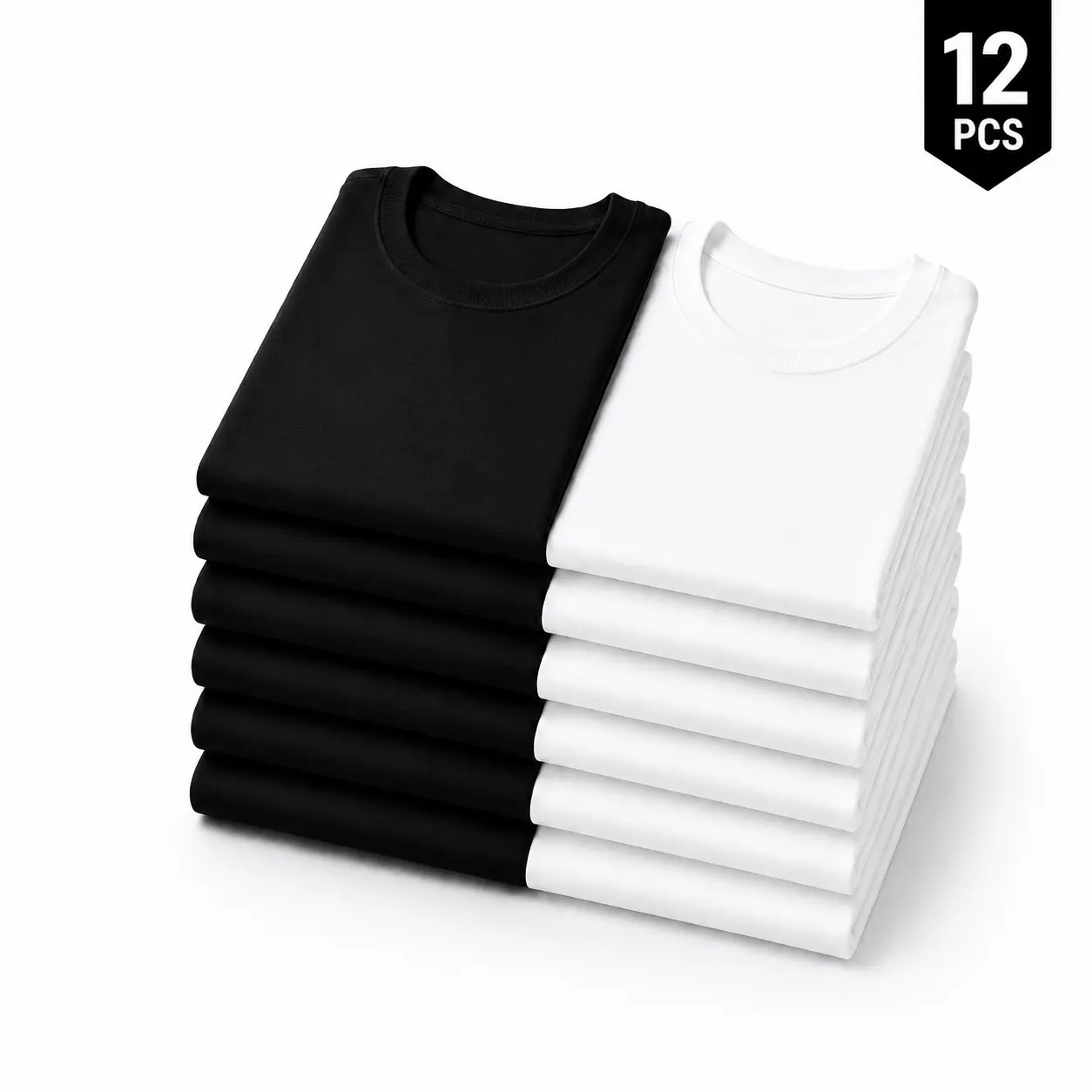 12PCS(6Black 6White)