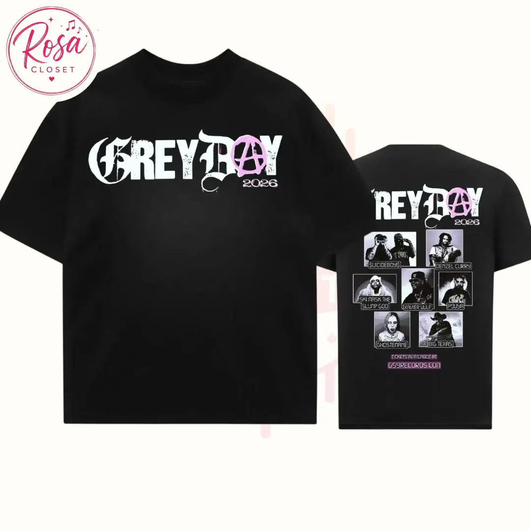 Limited GreyDay 2026 Ver1 Tour Shirt Icideboys Hip-Hop G59 Shirt Gift for Fan G59 Merch Unisex Concert T-shirt, Sweatshirt, Hoodie