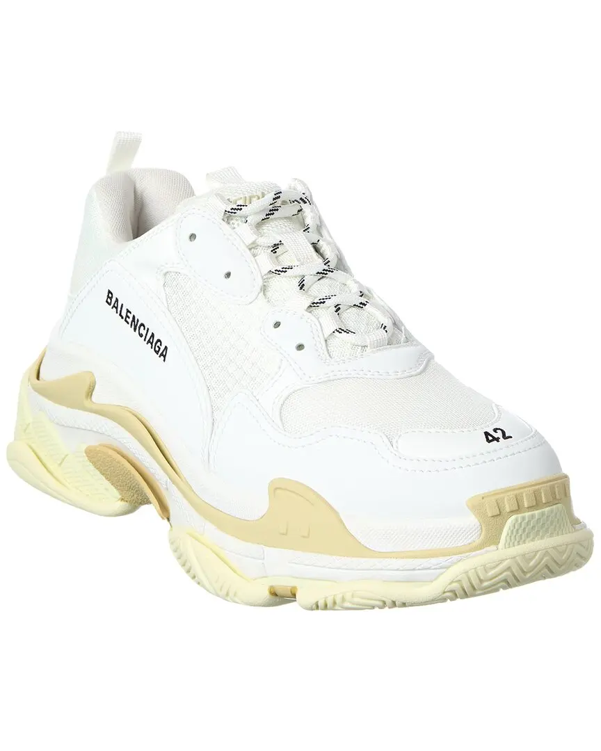 Balenciaga Triple S Leather & Canvas Sneaker