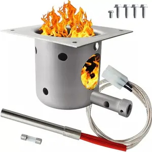 Fire Burn Pot & Hot Rod Igniter Kit for Pit Boss and Traeger Wood Pellet Grills