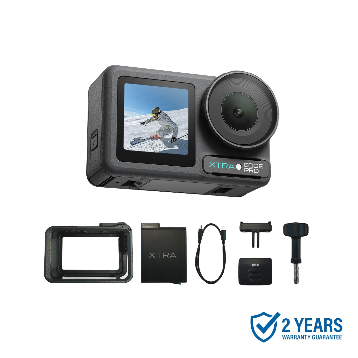 Xtra Edge Pro: 4K Action Camera With 1/1.3" Sensor & Night View