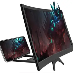 Movie and Game Phone Amplifier, 3D Screen Expander with Foldable Phone Stand, Portable, Perfect Viewing Experience, Fit Machine Models, Smartphone Holder