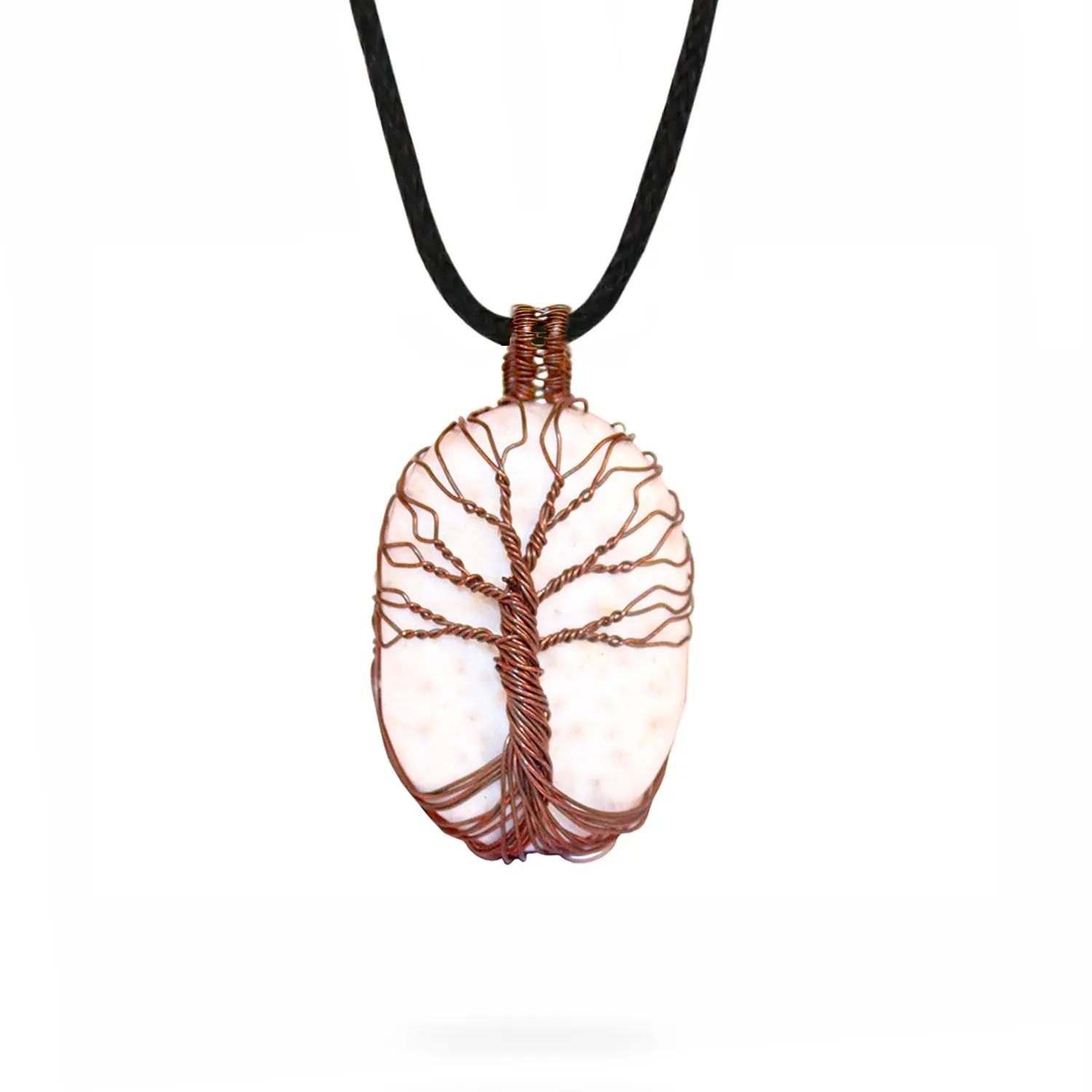 AYANA White Scolecite Necklace for Inner Peace, Dreams & Higher Consciousness – Soothing Crown Chakra Crystal, Perfect for Pisces & Spiritual Healing