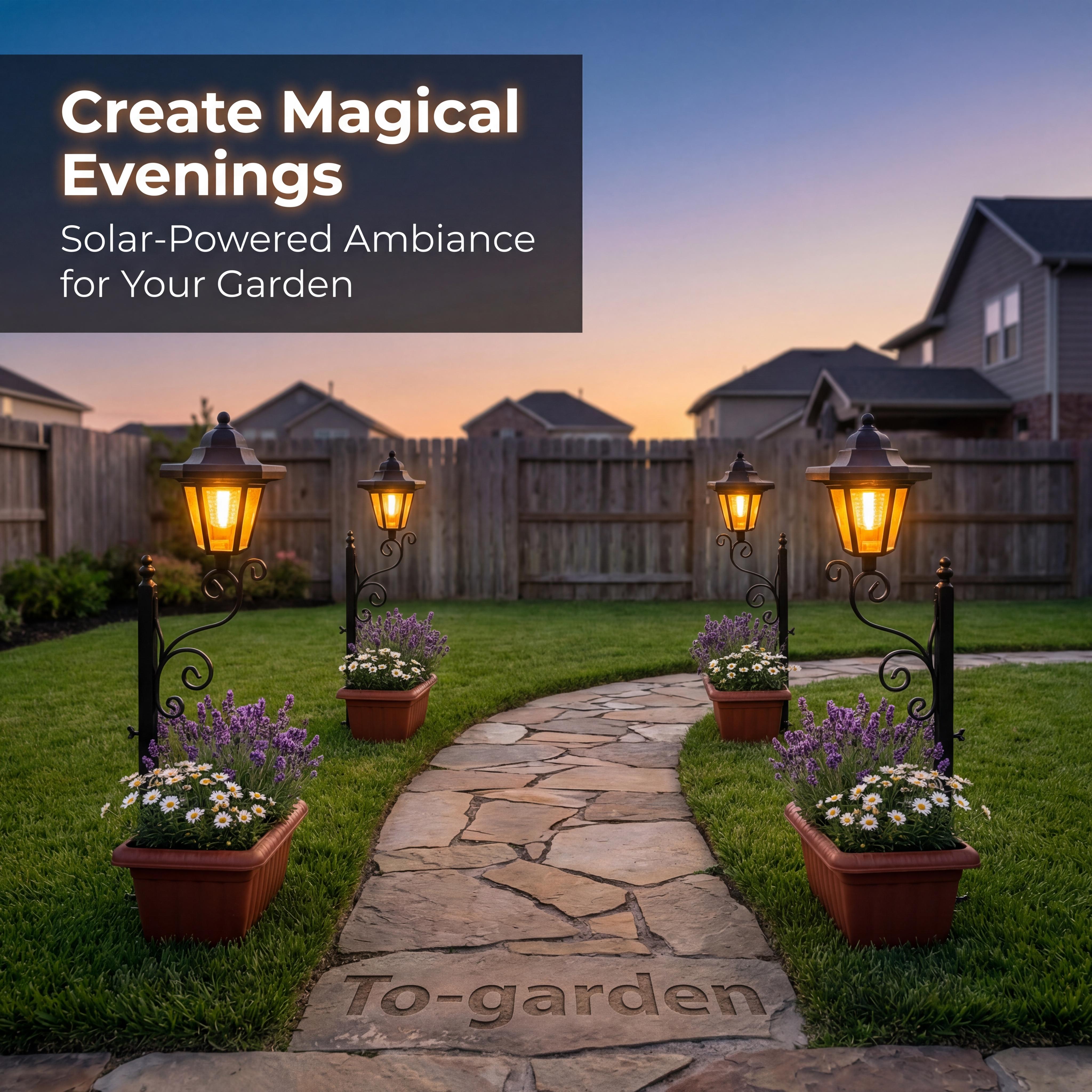 2 In 1 Solar Lamp Post Lights With Planter - Wall Mount or Freestanding, Waterproof Decorative Lamp for Lawn, Patio, Front/Back Door,Porch Roadside Decoration outdoor