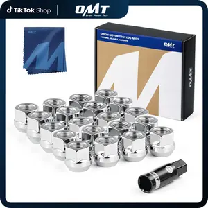 【SummerVibes】Orion Motor Tech M12x1.5 Lug Nuts,12x1.5mm Wheel Lug Nuts Compatible with 2006-2020 Ford Fusion, 2000-2019 Focus, 2001-2023 Escape Aftermarket Wheel, Ford Focus Fusion Escape and More, 611-303, CV6Z1012C OEM Style, Chrome, Set of 20