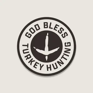 God Bless Turkey Hunting Sticker