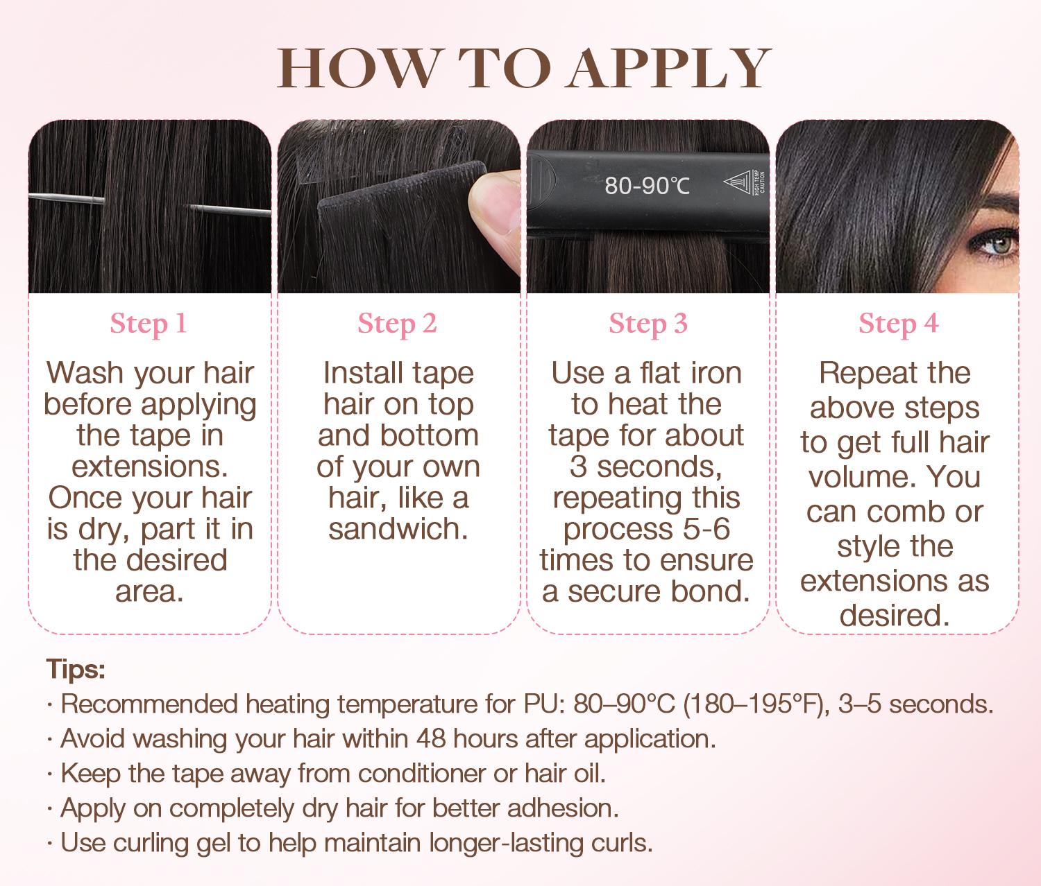 GOO GOO Invisi Edge Tape in Hair Extensions Human Hair, 14inch-24inch 20pcs 50g, Straight Virgin Remy Hair, Seamless Injected Tape, Natural Look#Greenish#TikTokShopSpringGlowUp