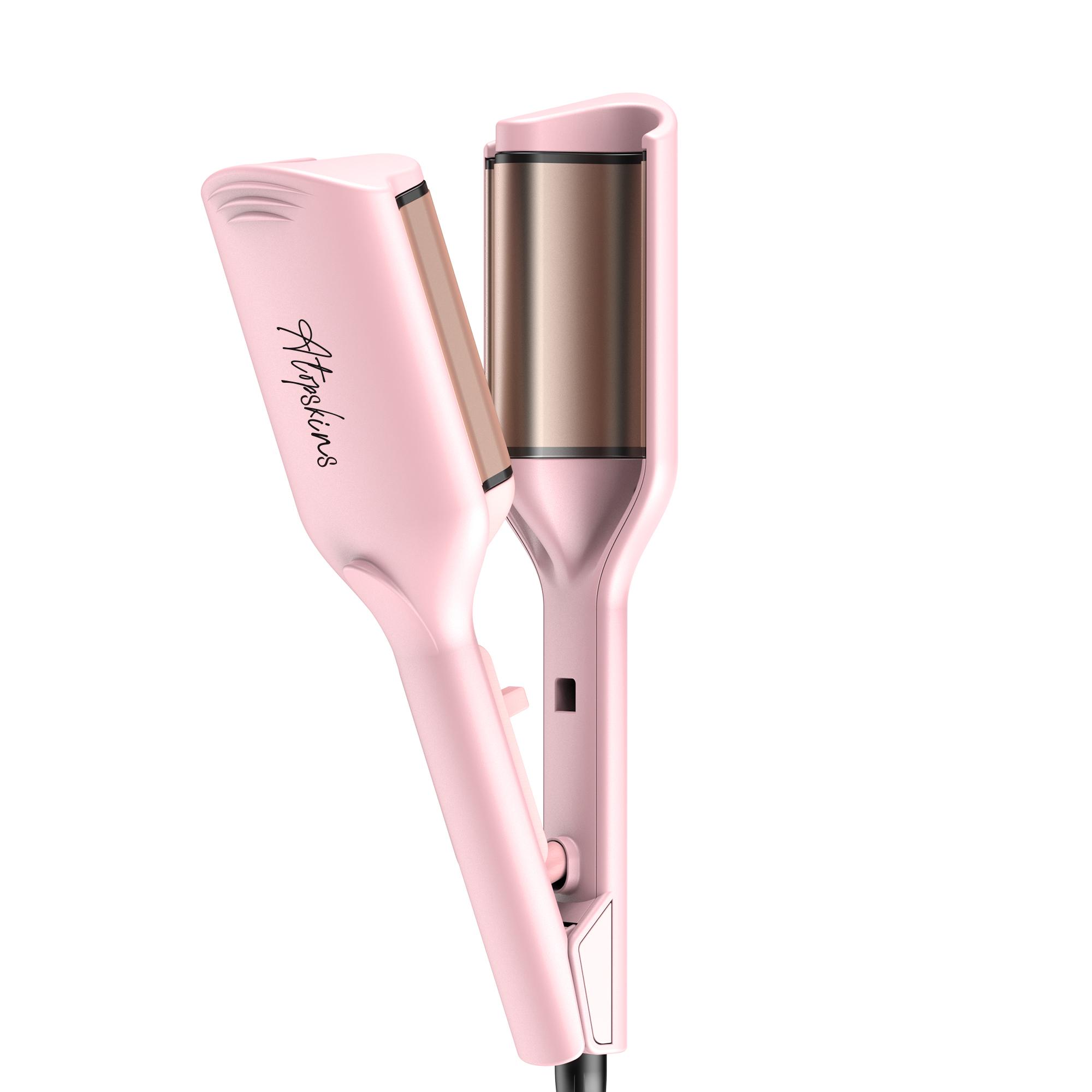 ATOPSKINS Ionic Deep Waver Curling Wand - Pink Personal Care Appliance for Curly Hair, Creates Natural Voluminous Beachy Curls Effortlessly, Hair Styler, Hair Curling Rod ATOPSKINS Ionic Deep Waver Curling Wand - Pink Personal Care Appliance for Curly Hair, Creates Natural Voluminous Beachy Curls Effortlessly, Hair Styler, Hair Curling Rod