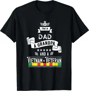 Fathers Day Im A Dad Grandpa Shirt Vietnam Veteran TShirt 45729 2254