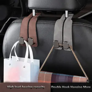 Car Seat Back Storage Hook, 1 Count PU Leather Car Seat Back Hidden Hook, Multipurpose Durable Hooks, Car Interior Accessories, Holder, Car Organizer, Car Backseat Organizer, Automotive