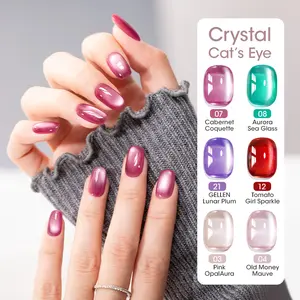 GELLEN PRO BIO One-Step Gel Nail Polish Cat-Eye Set with AI Smart UV Lamp | 5-in-1 Formula | Fast Curing & Beginner-Friendly