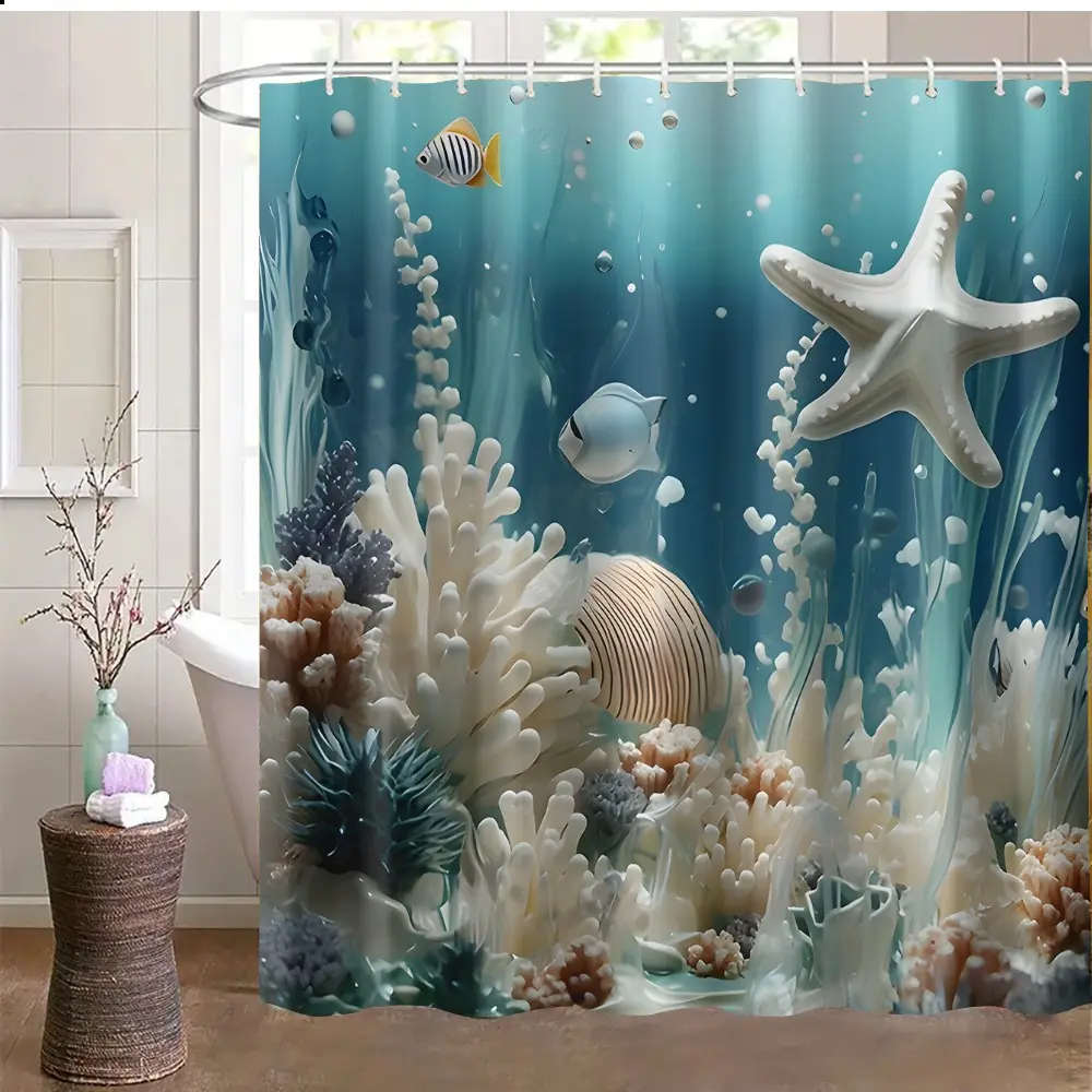 Colorful Tropical Parrot Shower Curtain Set with Non-Slip Bath Mat, Summer Bathroom Decor, Shower Essentials, Boho Style Home Decoration Gift