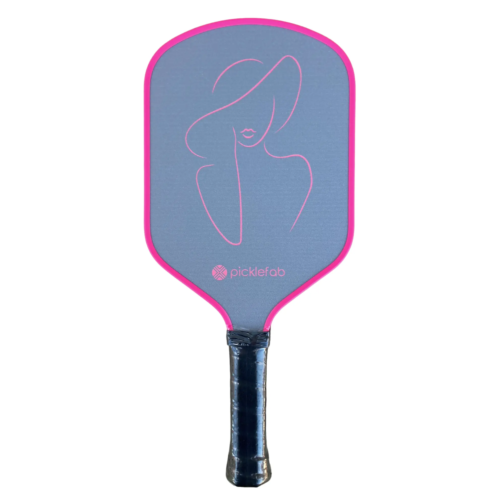 Picklefab Who Is She Fiberglass Pickleball Paddle for Women- Female Single Paddle with Smaller Grip - Girly Textured Racket Surface - Lightweight 8oz 16mm Core 16.5" Length - Designer Pickleball Gifts for Ladies