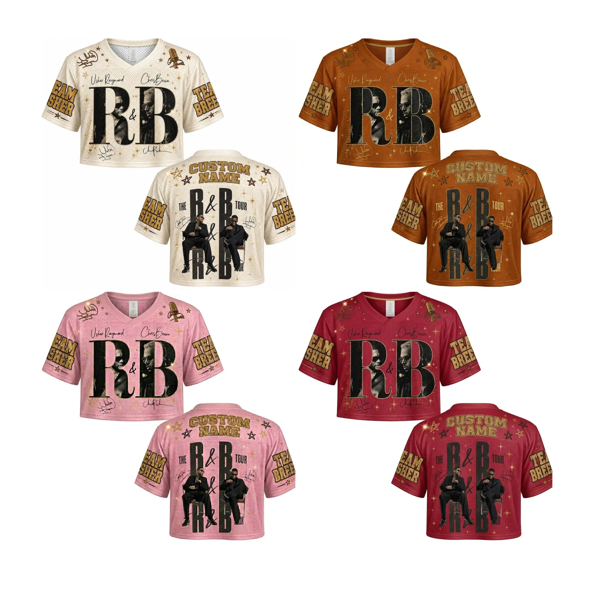 PRINTED Custom MESH Jersey, R & B Tour Music 2026 Concert Gift,hip Hop Concert, Gift for Fan