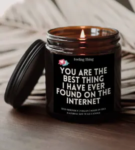 Best Thing On the Internet Candle, Boyfriend Gift Candle, Anniversary Gift, Birthday Gift for Him, Anniversary gift for Him, Girlfriend Gift