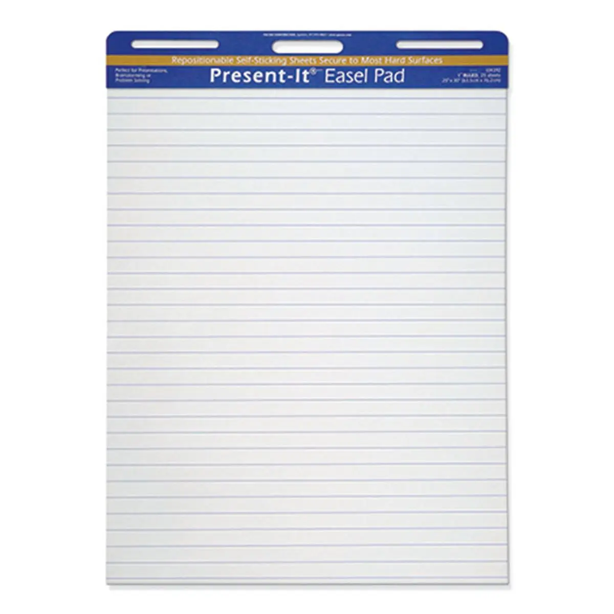 Pacon Present It Easel Pad, 25x30 Inches Meeting Notebook, 1in Ruled Paper, 25 Sheets, Office Stationery Supplies