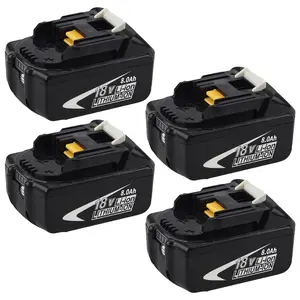 8.0Ah High-Capacity Battery for Makita LXT System | BL1860B/BL1850B/BL1840B Compatible with LED Display 4Packs