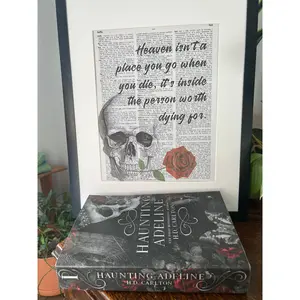Heaven, Haunting Adeline, H. D. Carlton, Dark Romance, Zade Meadows, Cat & Mouse, Dictionary Print, Vintage Print, bookish gift